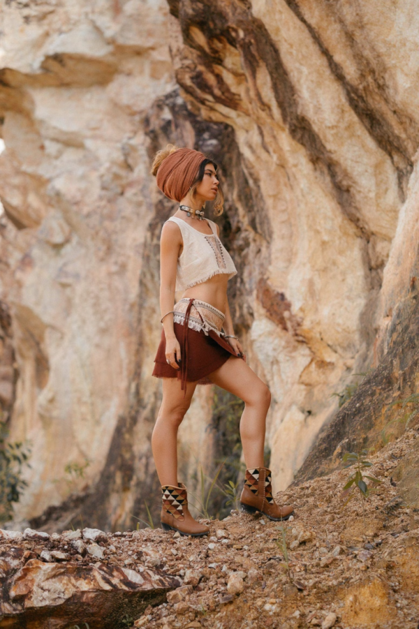 Jupe Midi Terracotta - Ma boutique