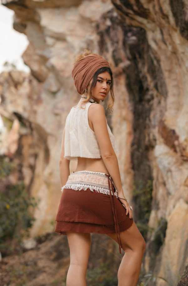 Jupe Midi Terracotta - Ma boutique