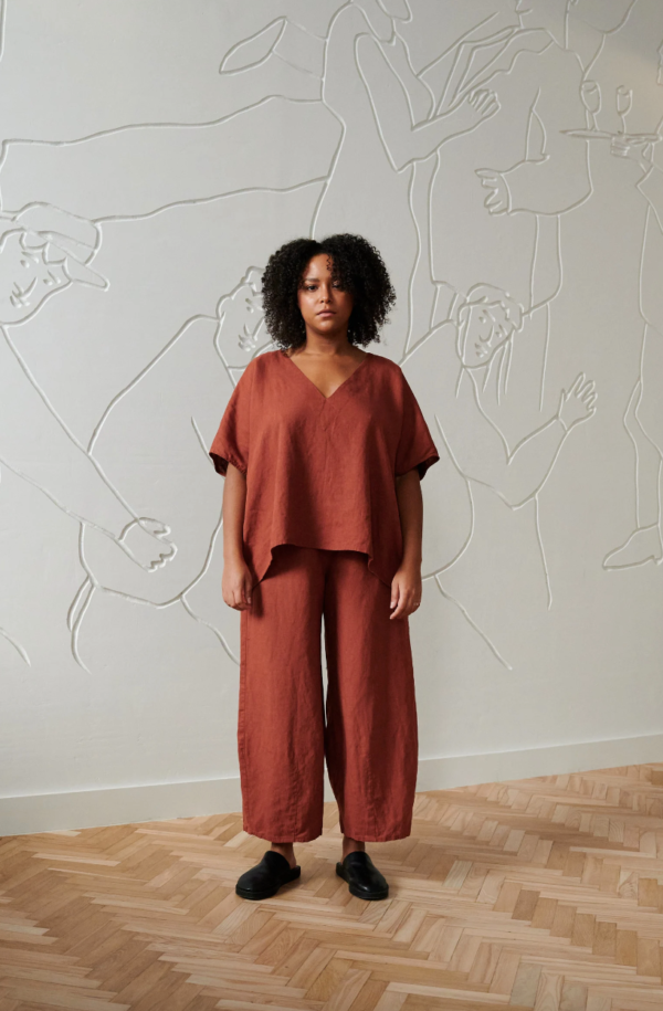 Pantalon Ample Terracotta - Ma boutique