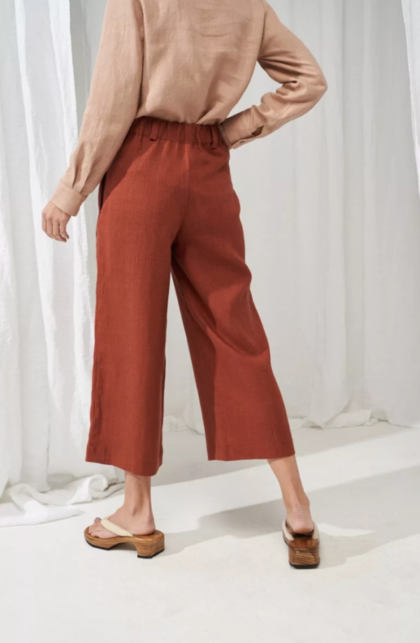 Pantalon Large pour Femme Terracotta - Ma boutique