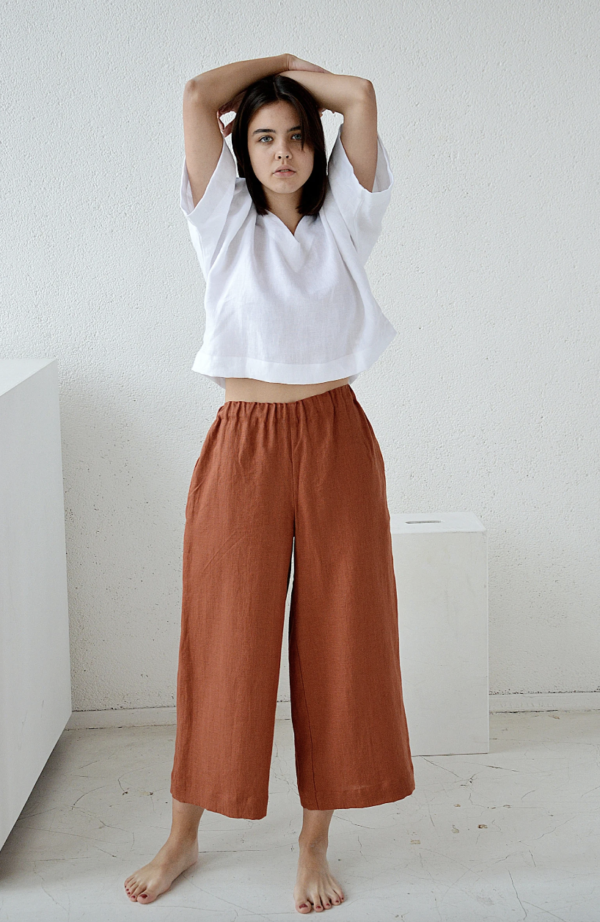 Pantalon Terre Cuite en coton - Ma boutique