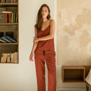 Pantalon en Lin Terracotta - Ma boutique