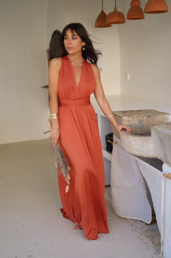 Robe Témoin de Mariage Terracotta - Ma boutique