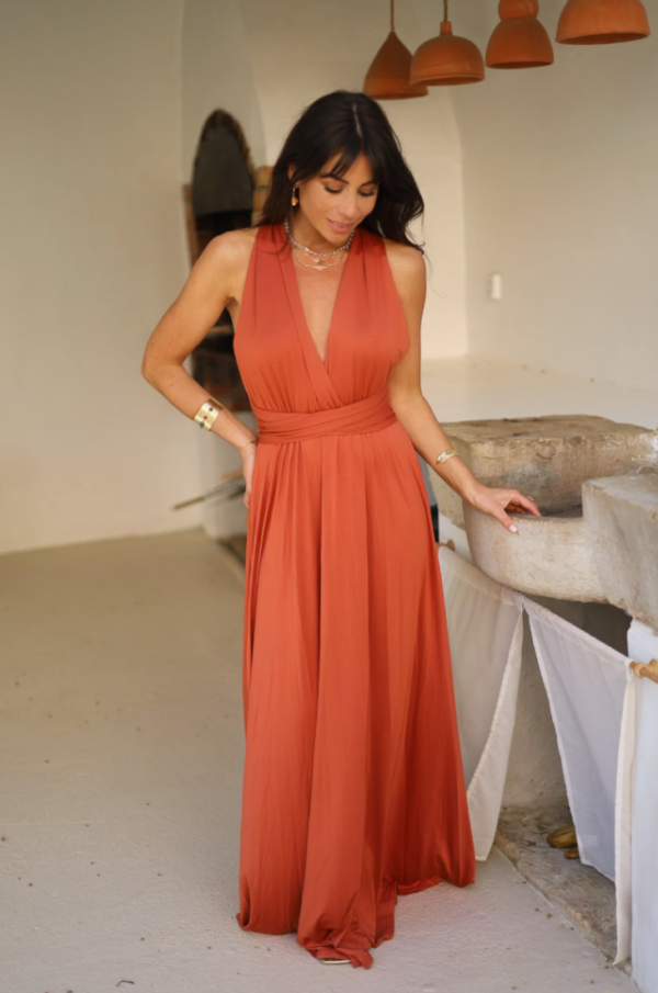 Robe Témoin de Mariage Terracotta - Ma boutique