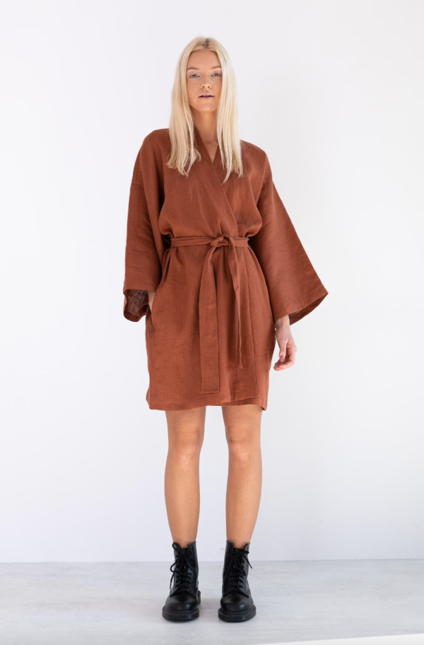 Robe Terracotta Lin - Ma boutique