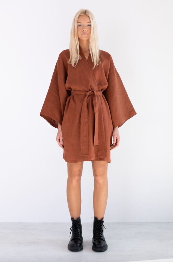 Robe Terracotta Lin - Ma boutique