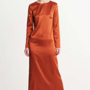 Robe Terracotta Mariage Satin - Ma boutique